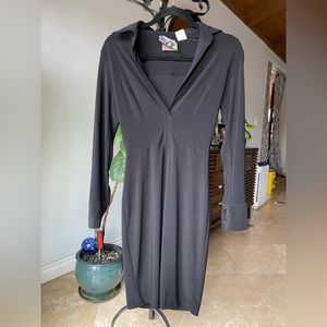 Long sleeve black dress